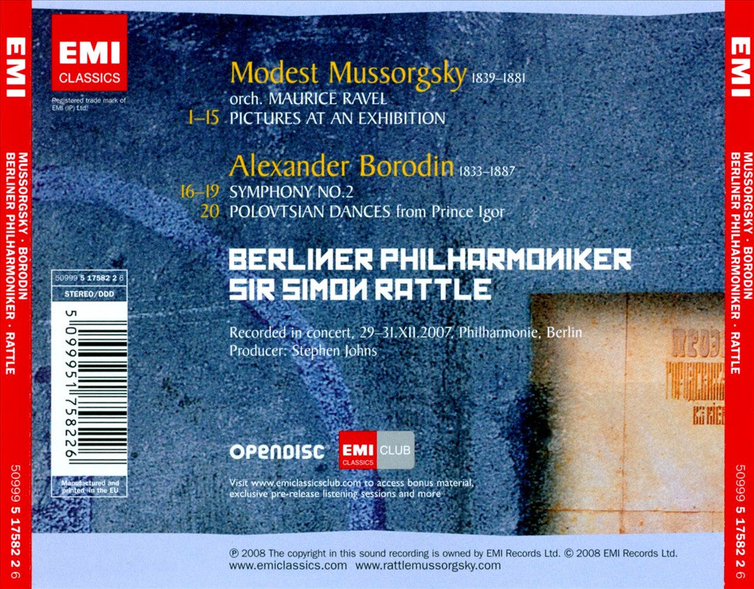 Mussorgsky: Pictures at an Exhibition; Borodin; Symphony No. 2; Polovtsian Dances cover art