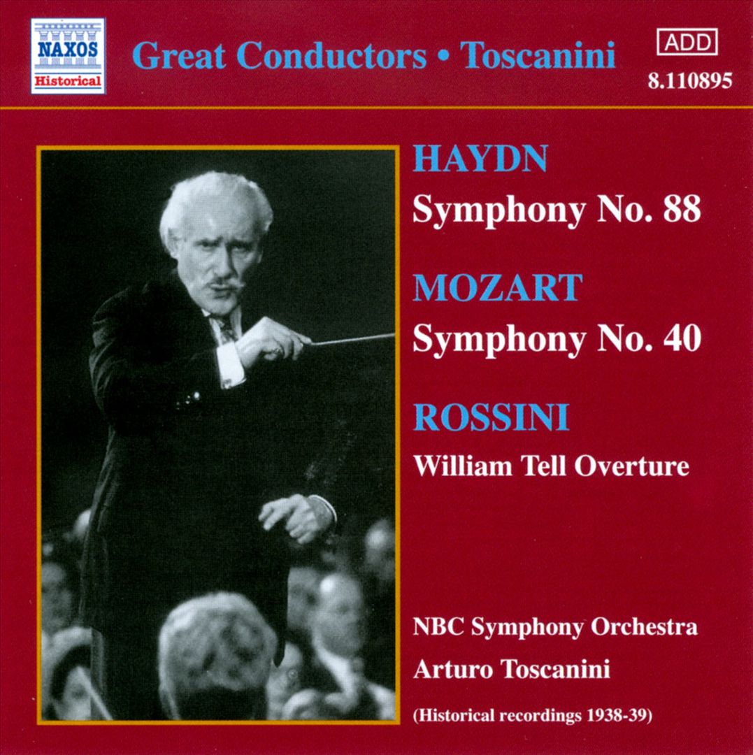 Haydn: Symphony No. 88; Mozart: Symphony No. 40; Rossini: William Tell Overture cover art