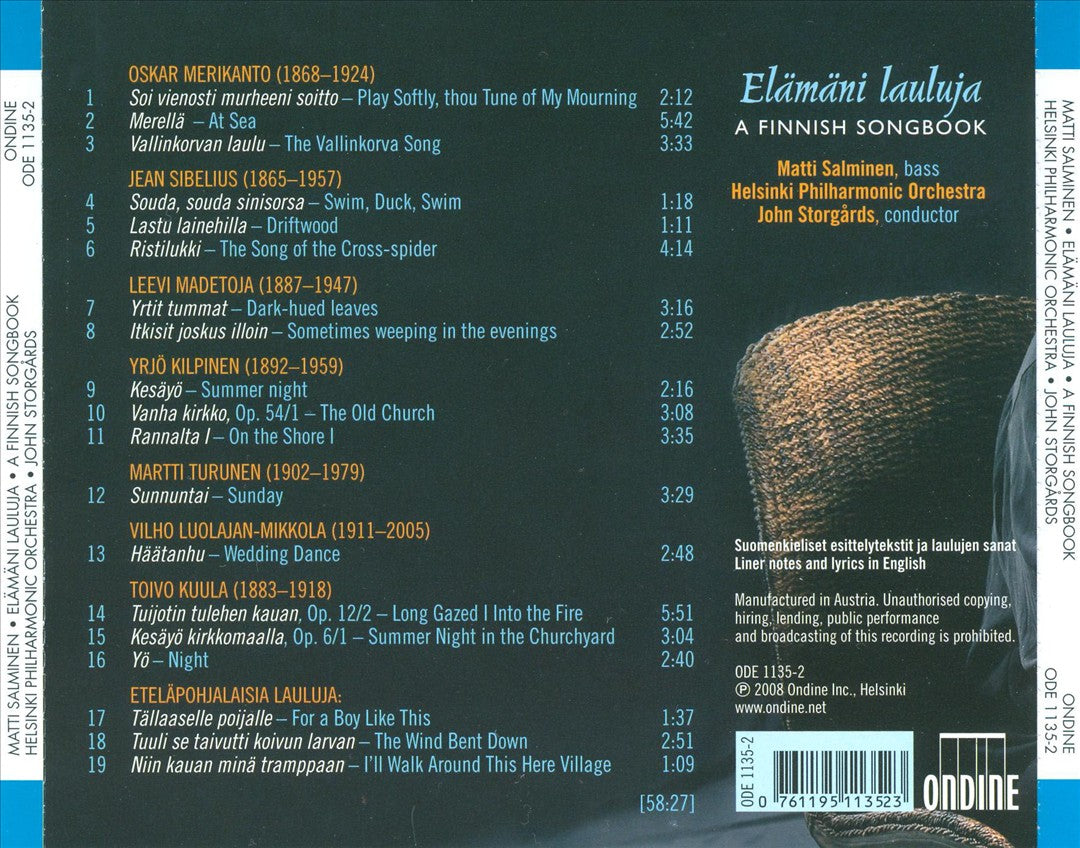 Elämäni Lauluja, A Finnish Songbook cover art