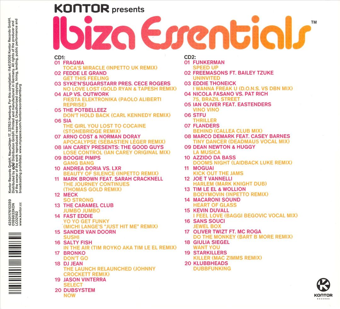 Ibiza Essentials cover art