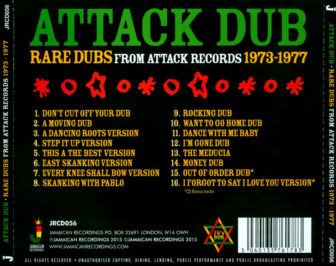 Attack Dub: Rare Dubs From Attack Records 1973-1977 cover art