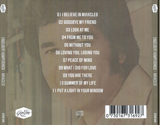 Miracles by Engelbert Humperdinck cover art