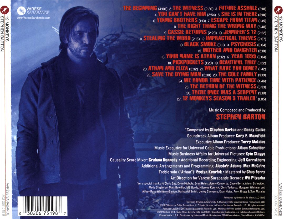 12 Monkeys: Season 3 [Music from the Syfy Original Television Series] cover art