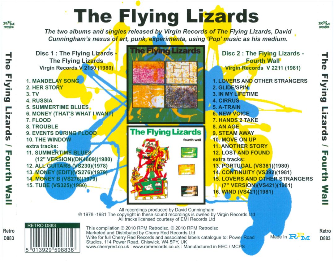 Flying Lizards/Fourth Wall cover art