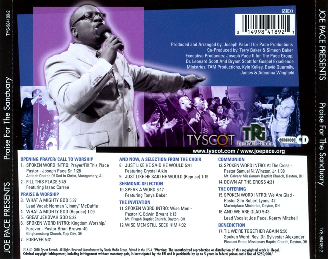 Joe Pace Presents: Praise for the Sanctuary cover art