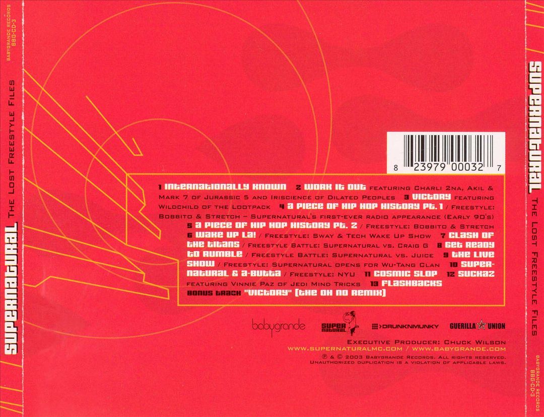 Lost Freestyle Files cover art