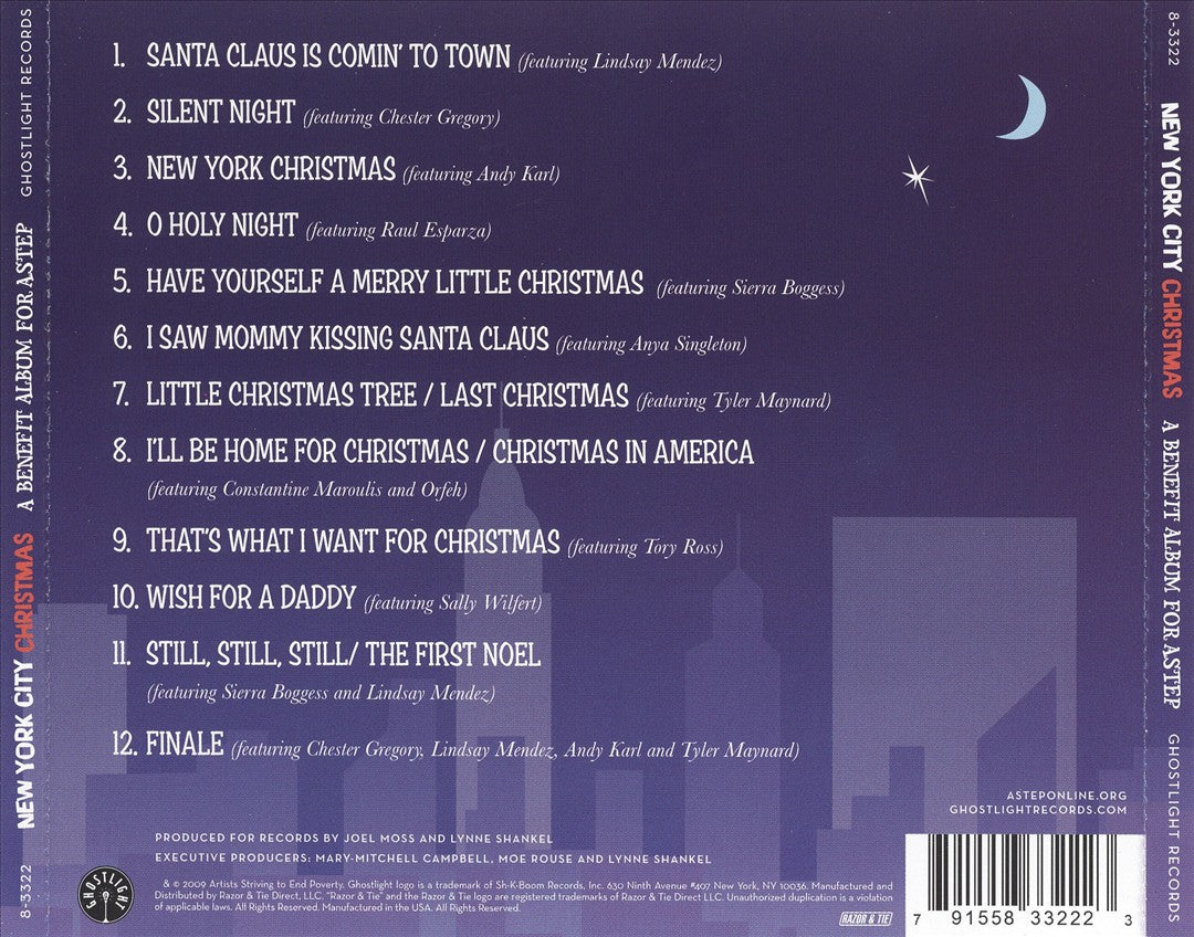 New York City Christmas: A Benefit Album for ASTEP cover art