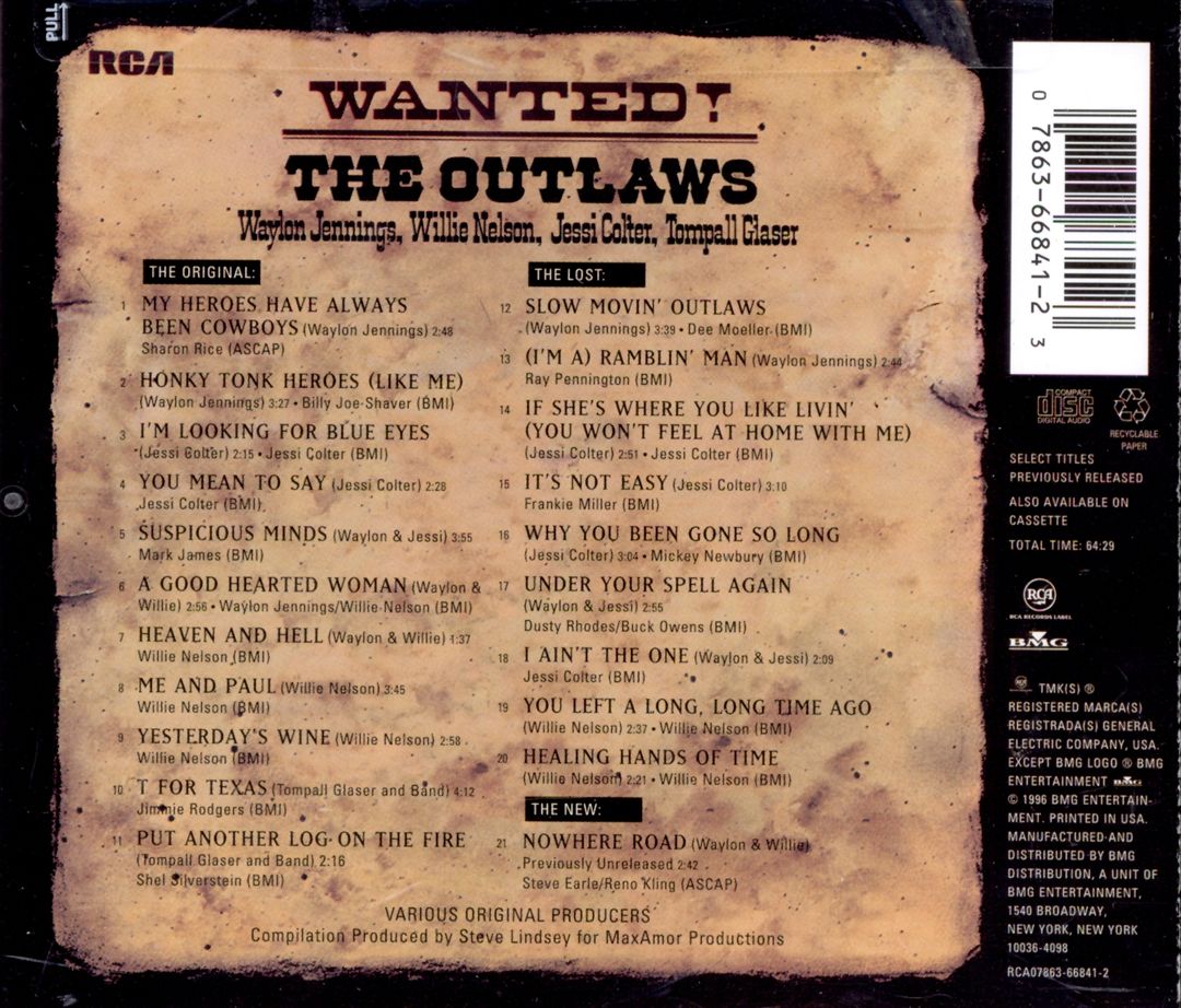 Wanted! The Outlaws [Bonus Tracks] cover art