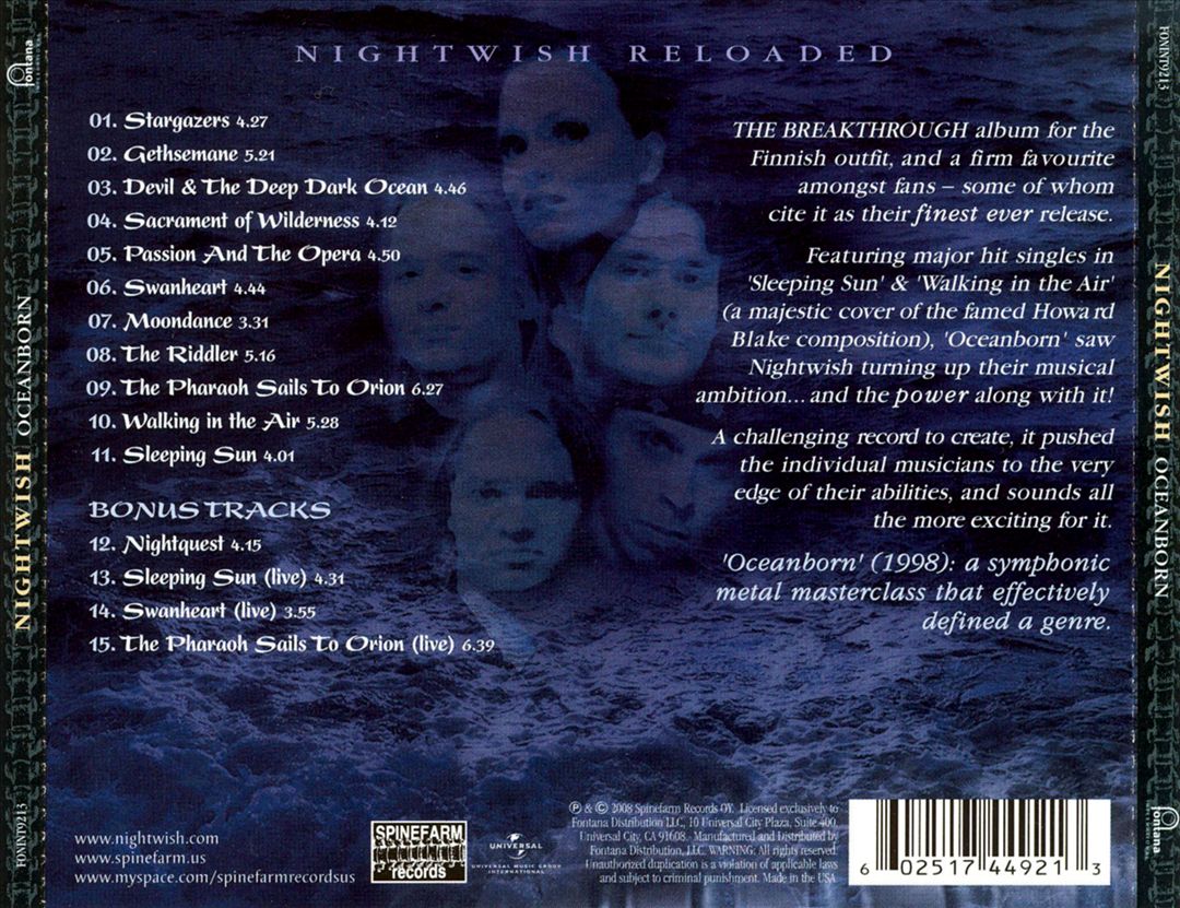 Oceanborn [Bonus Tracks] cover art