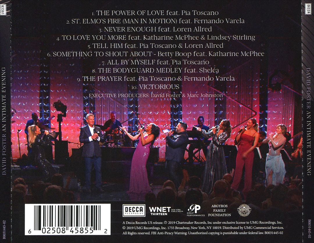 Intimate Evening With David Foster [Live at the Orpheum Theatre, Los Angeles, 2019] [Hitman Tour] cover art