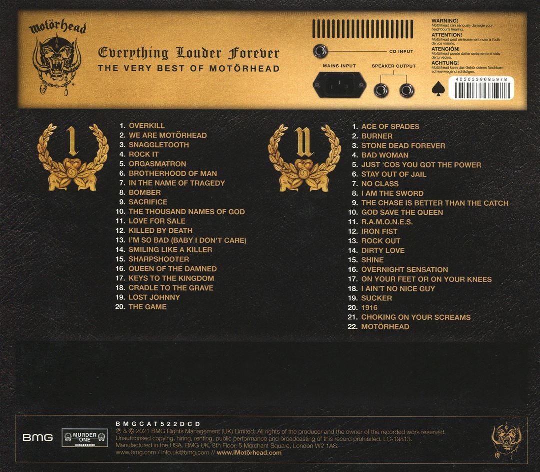 Everything Louder Forever: The Very Best of Motörhead cover art