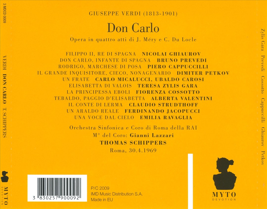 Giuseppe Verdi: Don Carlo cover art
