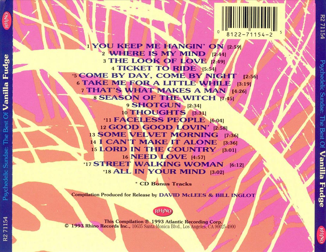 Psychedelic Sundae: The Best of Vanilla Fudge cover art
