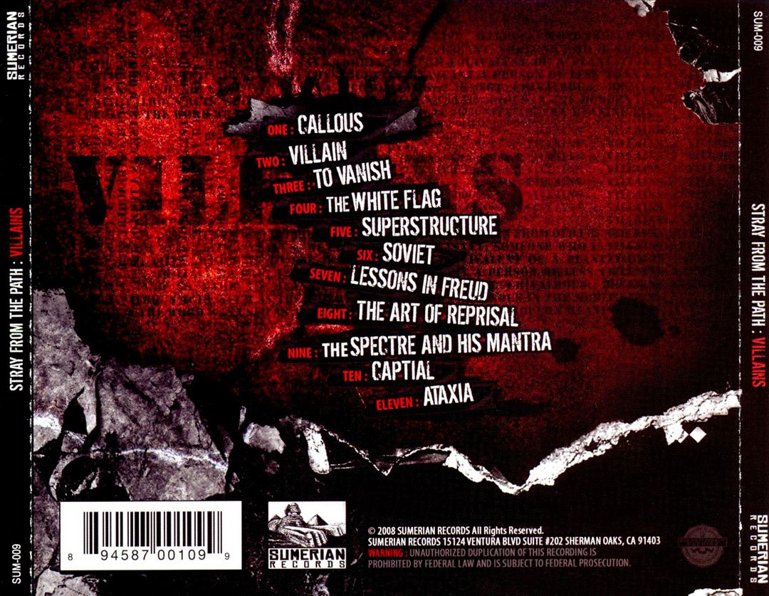 Villains cover art
