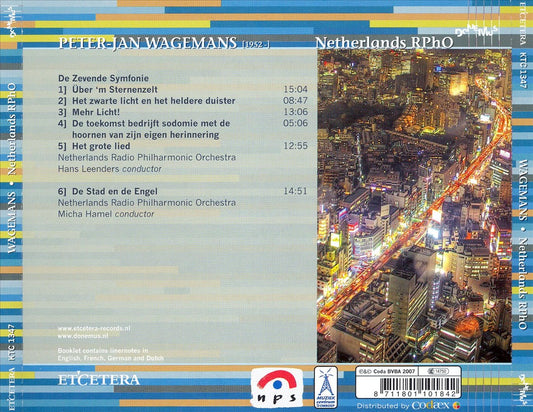 Peter-Jan Wagemans: De Zevende Symfonie; De Stad en de Engel cover art