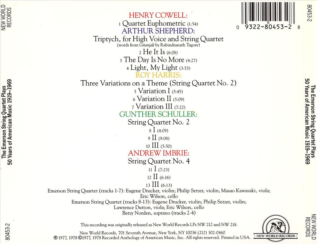 Fifty Years of American Music 1919-1969 cover art