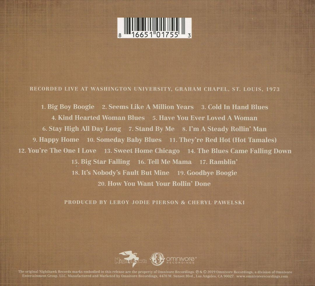 Blues Came Falling Down: Live 1973 cover art