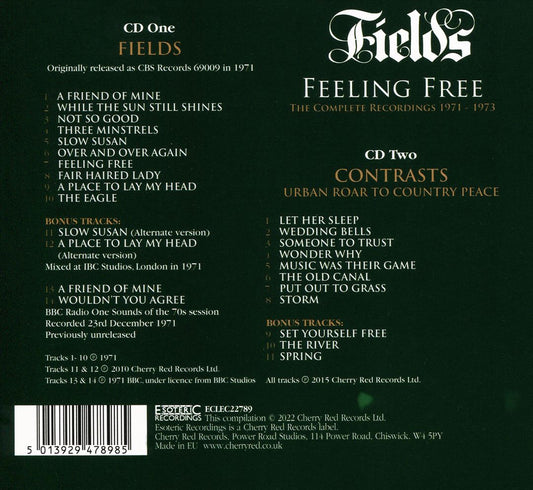 Feeling Free: The Complete Recordings 1971-1973 cover art