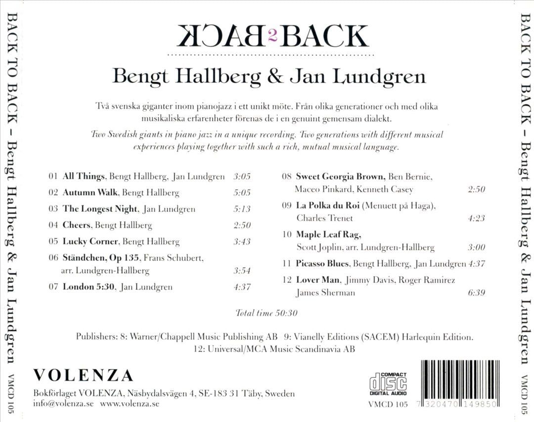 Back to Back cover art