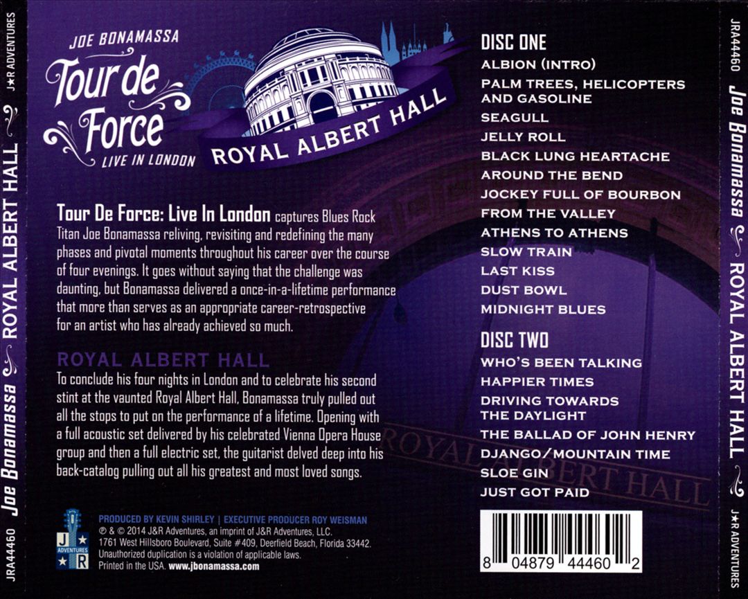 Tour de Force: Live in London - Royal Albert Hall cover art