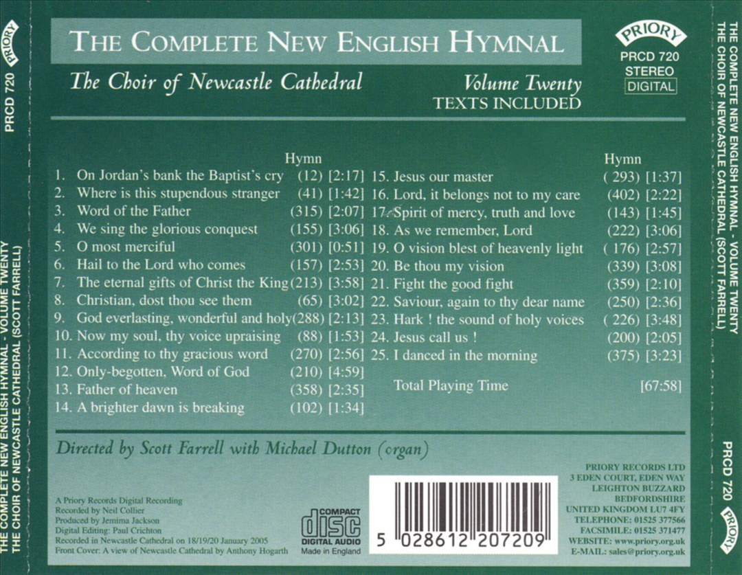 Complete New English Hymnal, Vol. 20 cover art