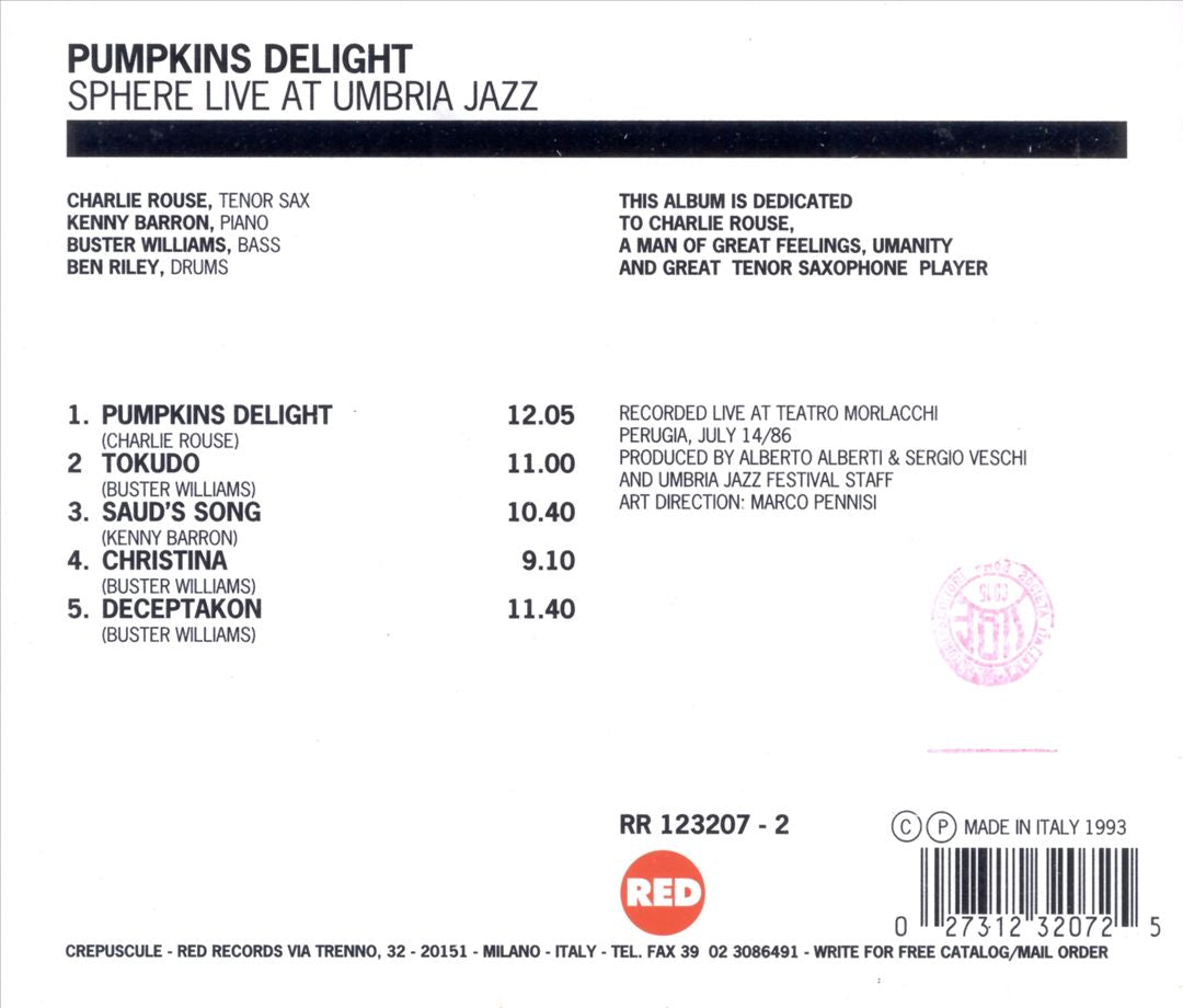 Pumpkin's Delight cover art