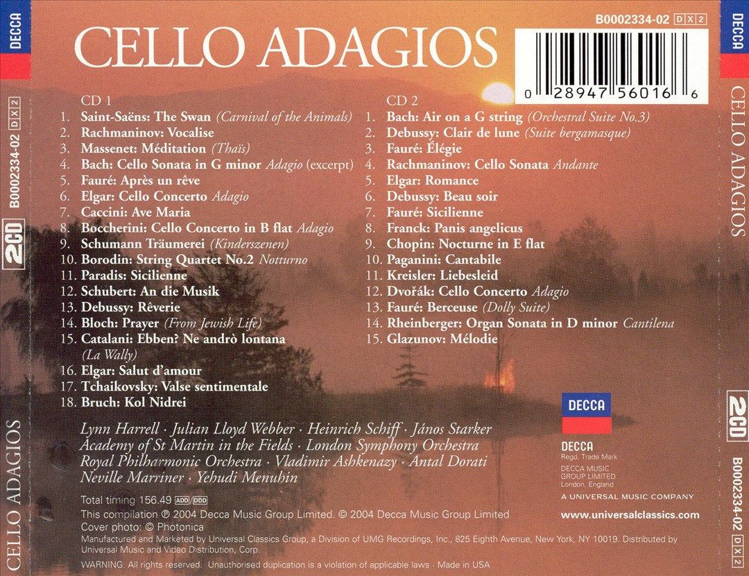 Cello Adagios cover art