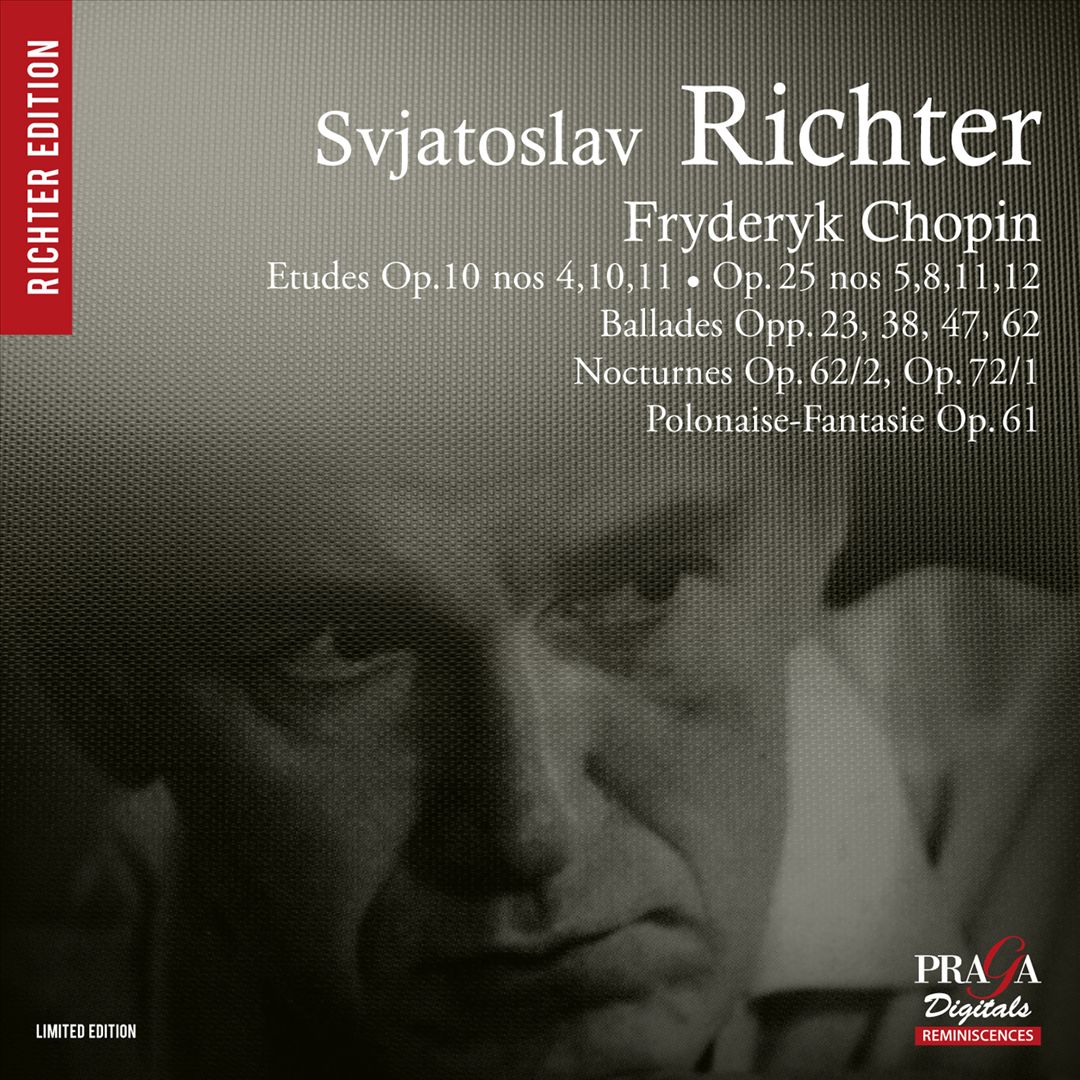 Fryderyk Chopin: Etude Op. 10 Nos. 4, 10 & 11; Etude Op. 25, Nos. 5, 8, 11 & 12; Ballades, Opp. 25, 38, 47, & 62; Nocturnes, Op. 62 & 72; Polonaise-Fantaisie, Op. 61 cover art