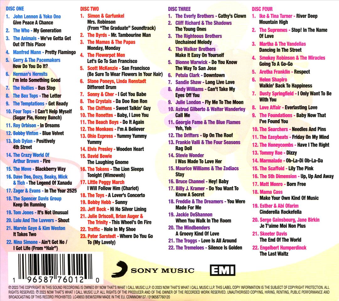 Now That's What I Call '60s Pop cover art