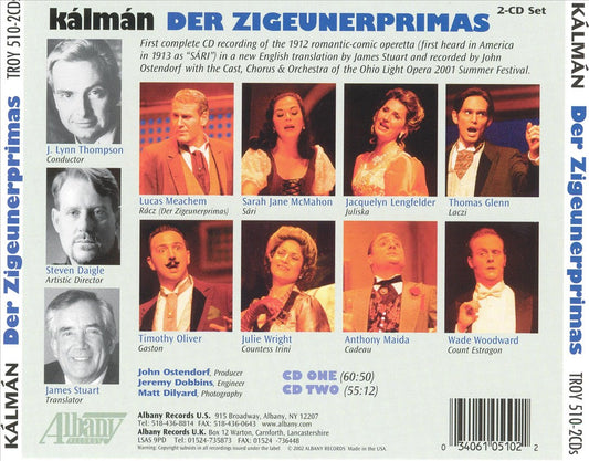 Kálmán: Der Zigeunerprimas cover art