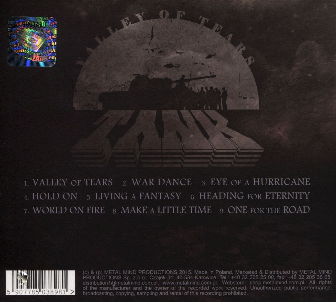 Valley of Tears cover art