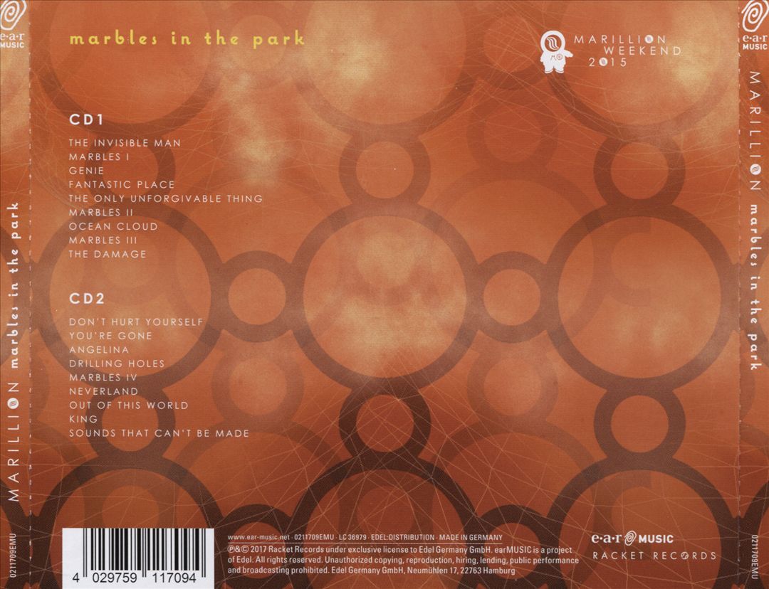 Marbles in the Park cover art