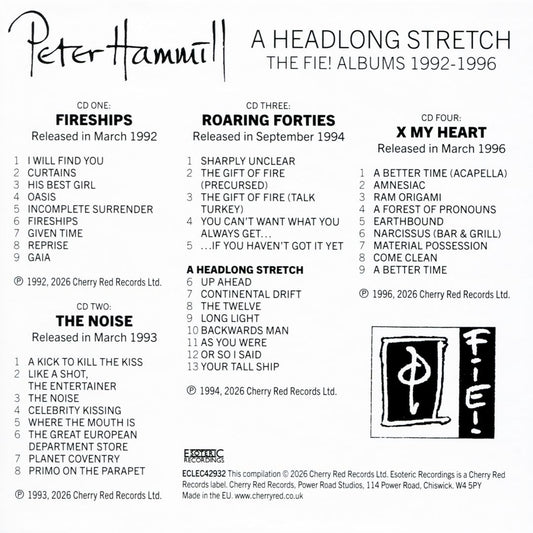 Headlong Stretch: The Fie! Albums 1992-1996 cover art