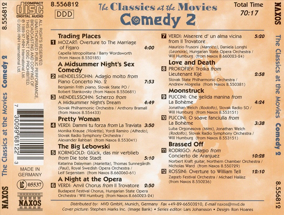Classics at the Movies: Comedy, Vol. 2 cover art