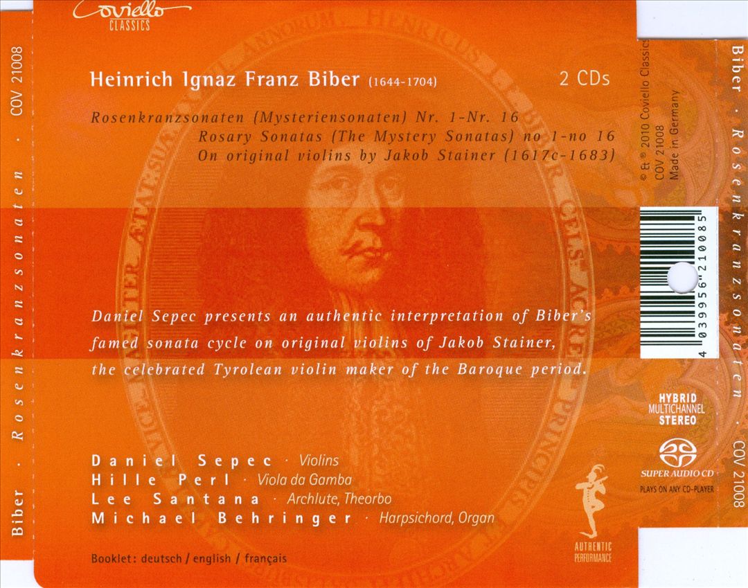 Biber: Rosenkranzsonaten cover art