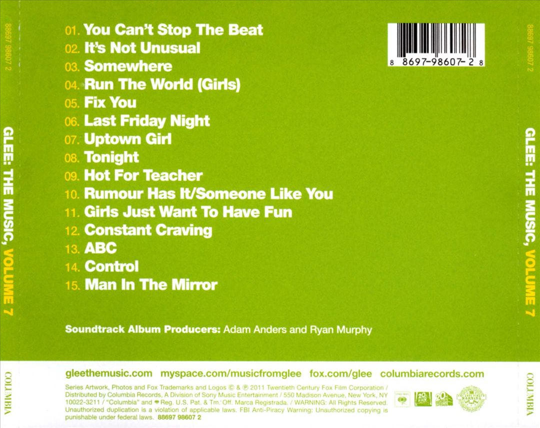 Glee: The Music, Vol. 7 cover art