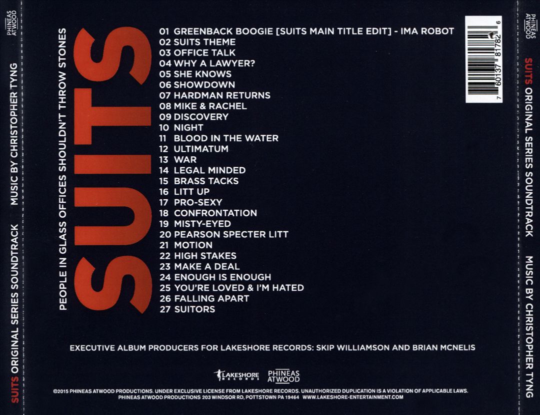 Suits [Original Series Soundtrack] cover art
