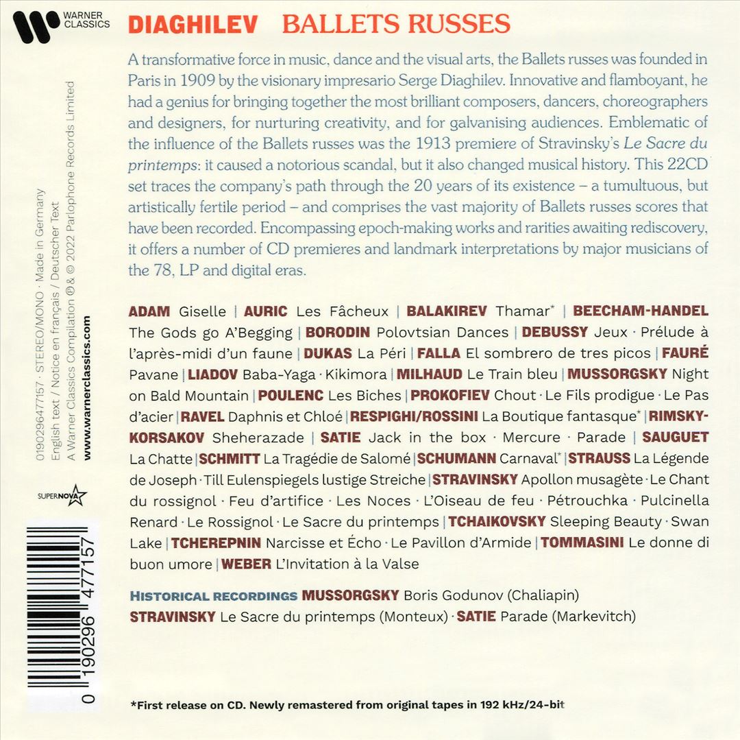 Diaghilev: Ballets Russes cover art