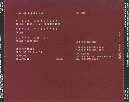 Live at Belleville cover art