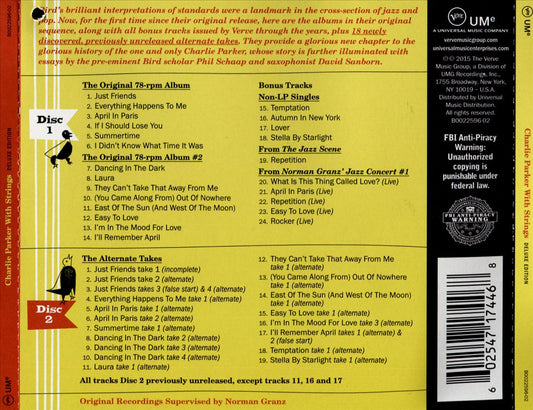Charlie Parker with Strings: Deluxe Edition cover art