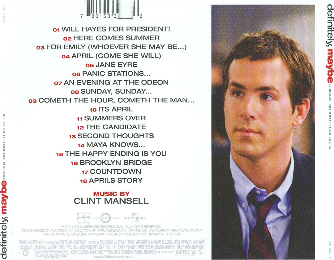 Definitely, Maybe [Original Score] cover art