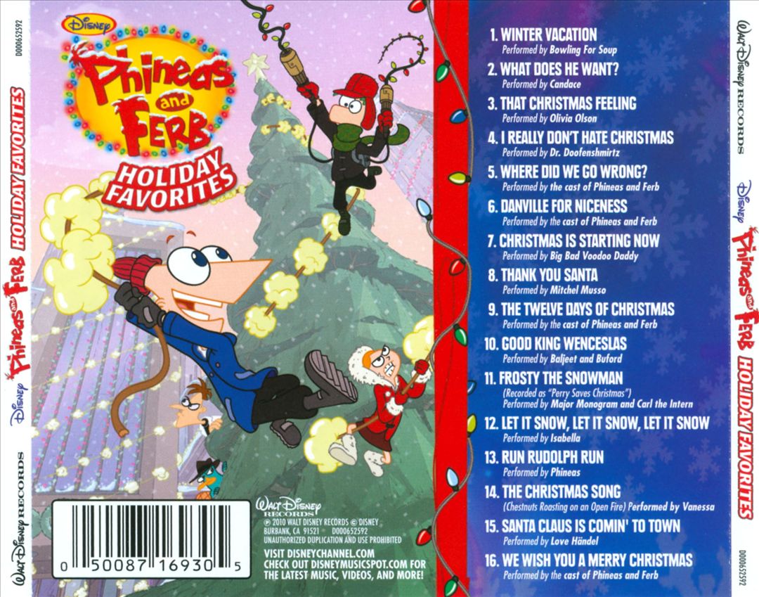 Phineas and Ferb Holiday Favorites cover art