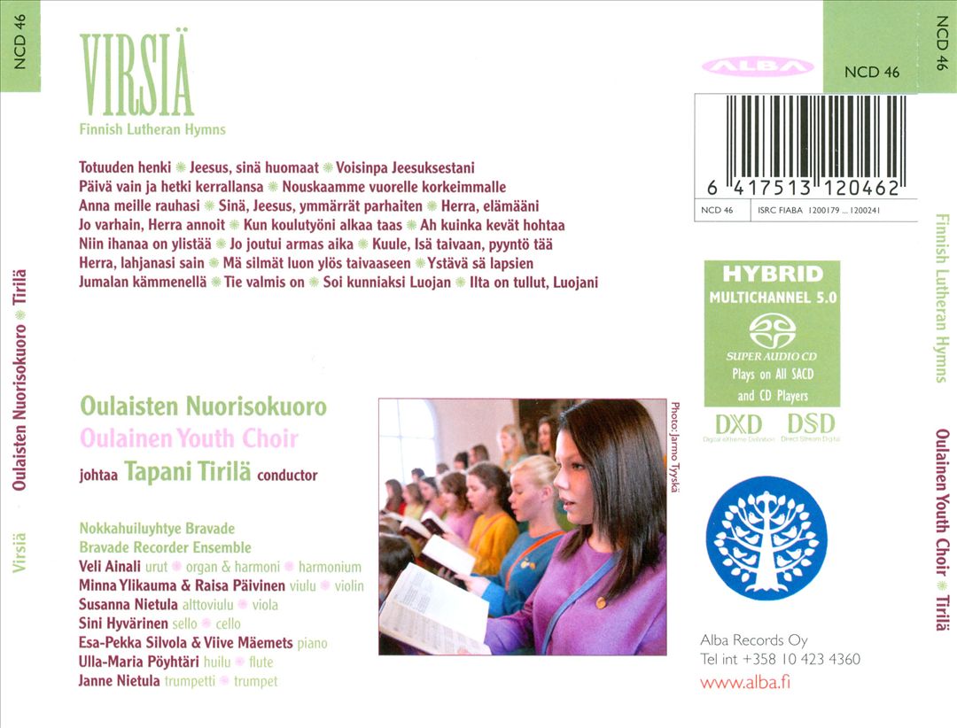 Virsiä: Finnish Lutheran Hymns cover art