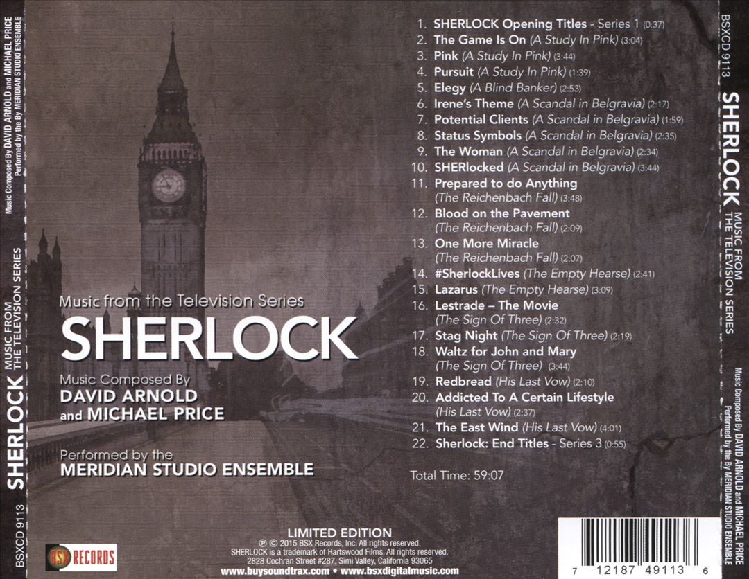 Sherlock: Music from the Television Series  cover art