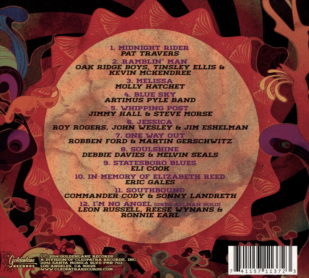 Midnight Rider: A Tribute to the Allman Brothers Band cover art