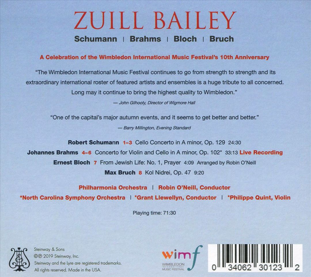 Robert Schumann: Cello Concerto; Johannes Brahms: Double Concerto; Etc. cover art