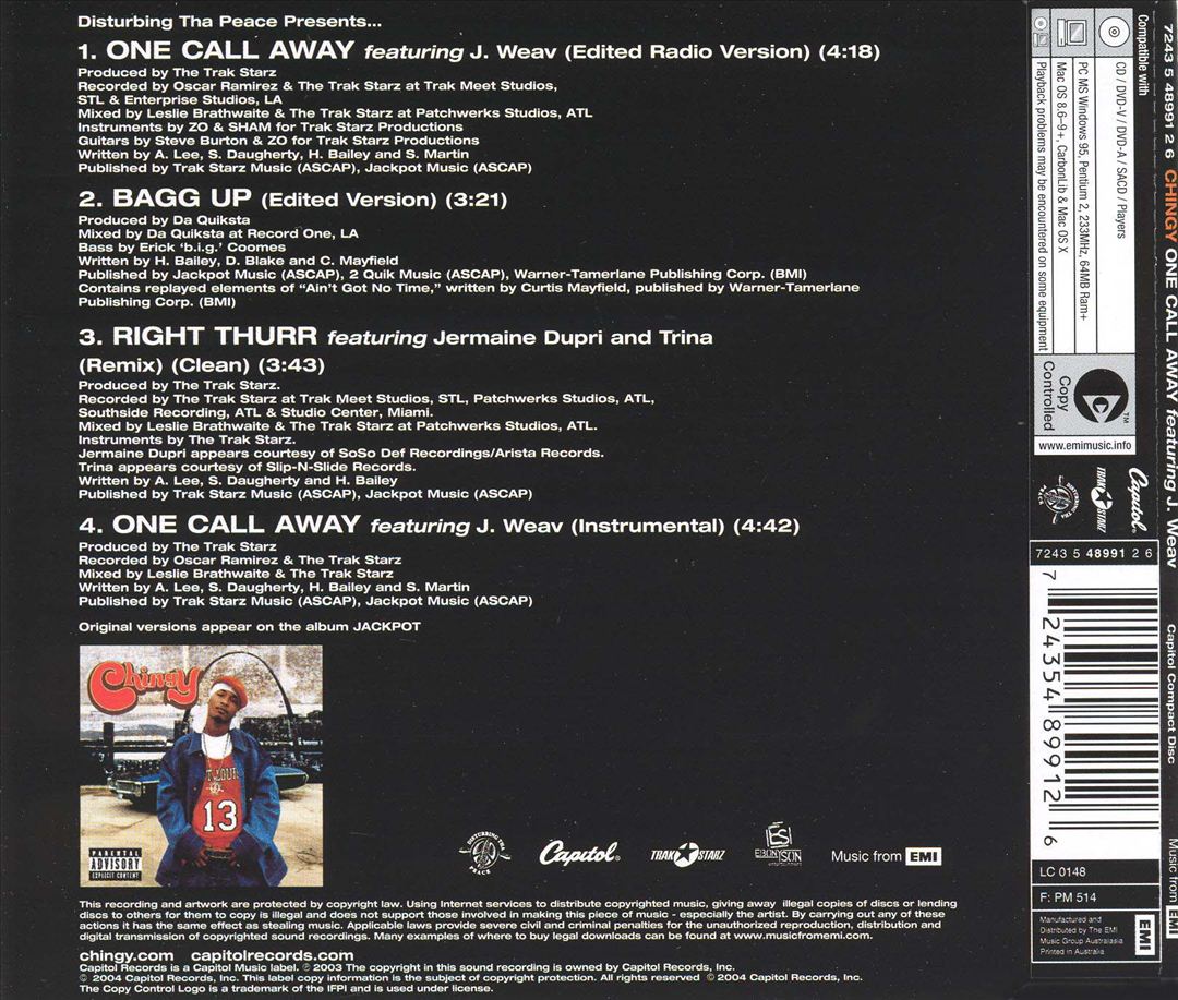 One Call Away cover art