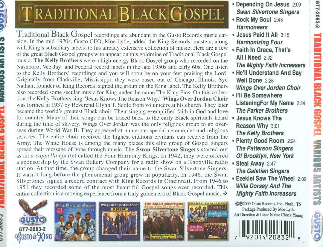 Traditional Black Gospel cover art