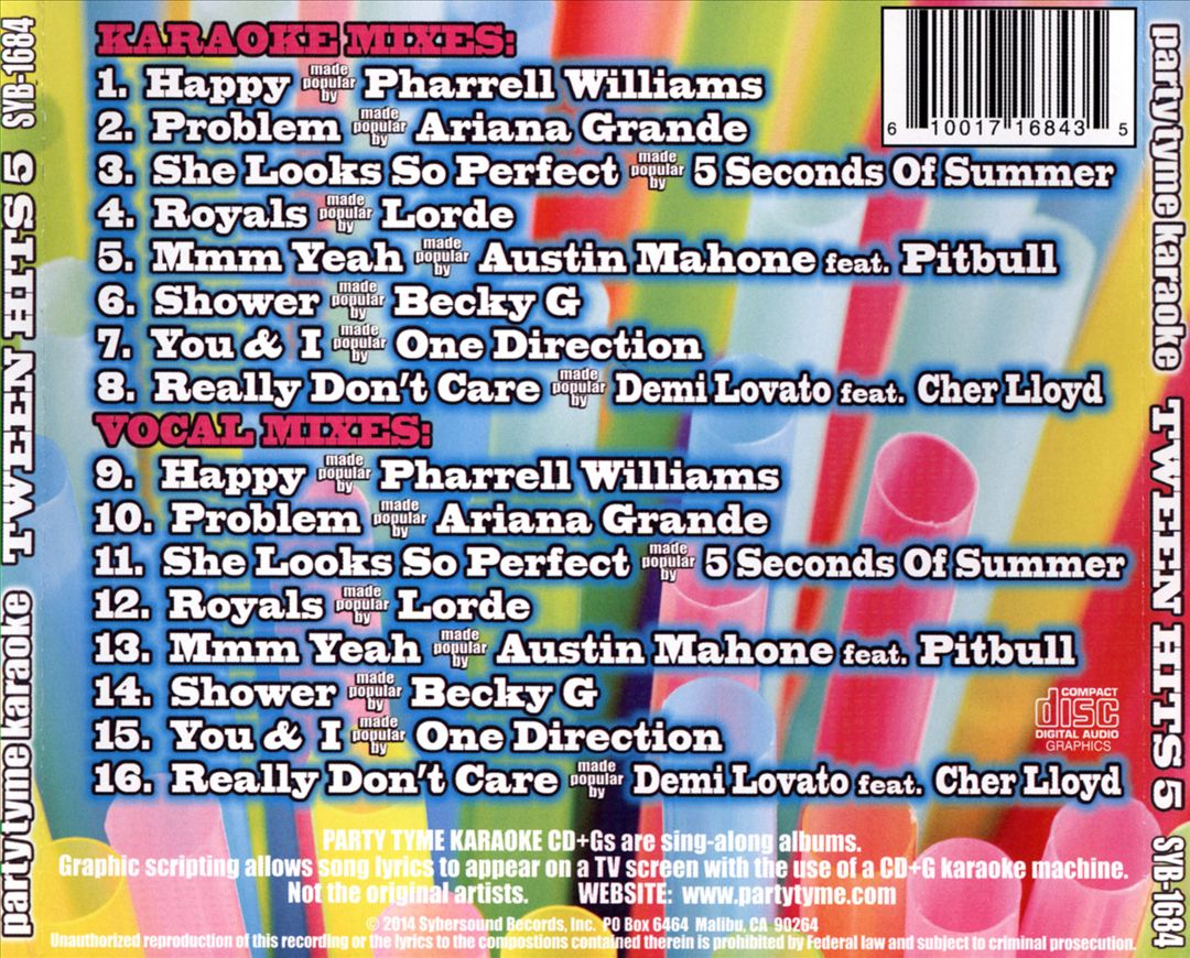 Party Tyme Karaoke: Tween Hits, Vol. 5 cover art