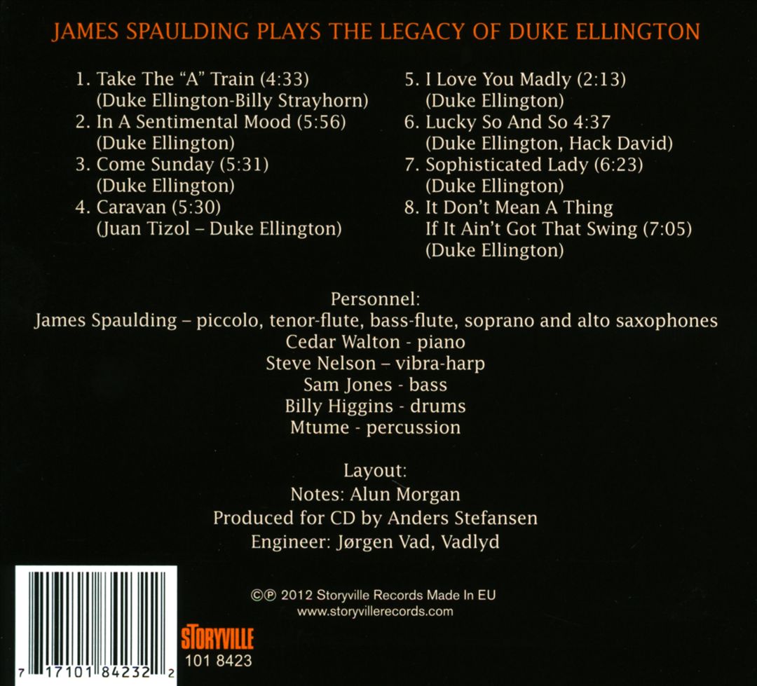 Plays the Legacy of Duke Ellington cover art